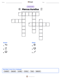 Marcus Aurelius printable worksheet preview