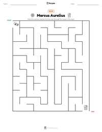 Marcus Aurelius printable worksheet preview