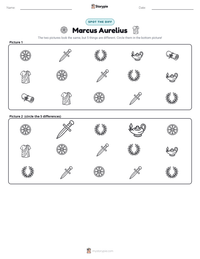 Marcus Aurelius printable worksheet preview