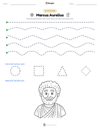Marcus Aurelius druckbare Arbeitsblatt Vorschau