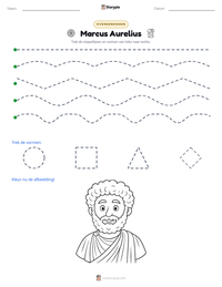 Marcus Aurelius afdrukbare werkblad voorbeeld