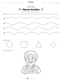 Marcus Aurelius yazdırılabilir çalışma sayfası önizlemesi