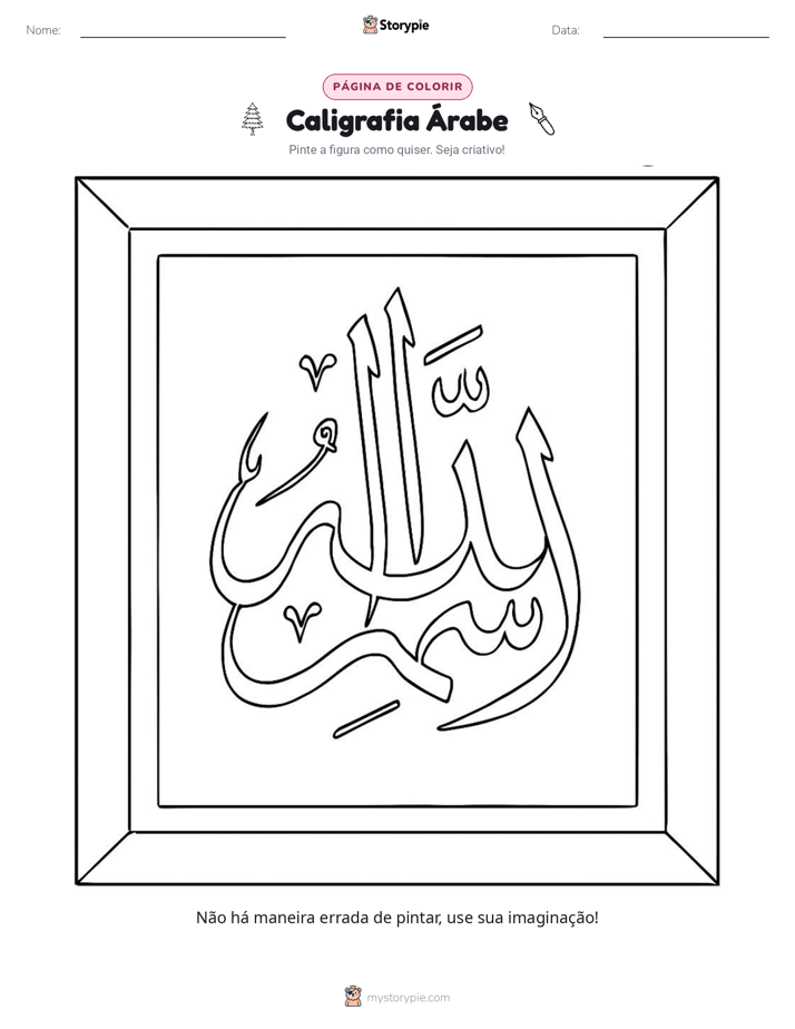 Página para colorir