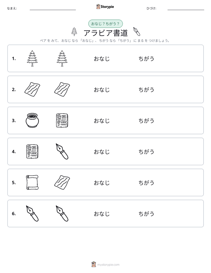 同じか違うか