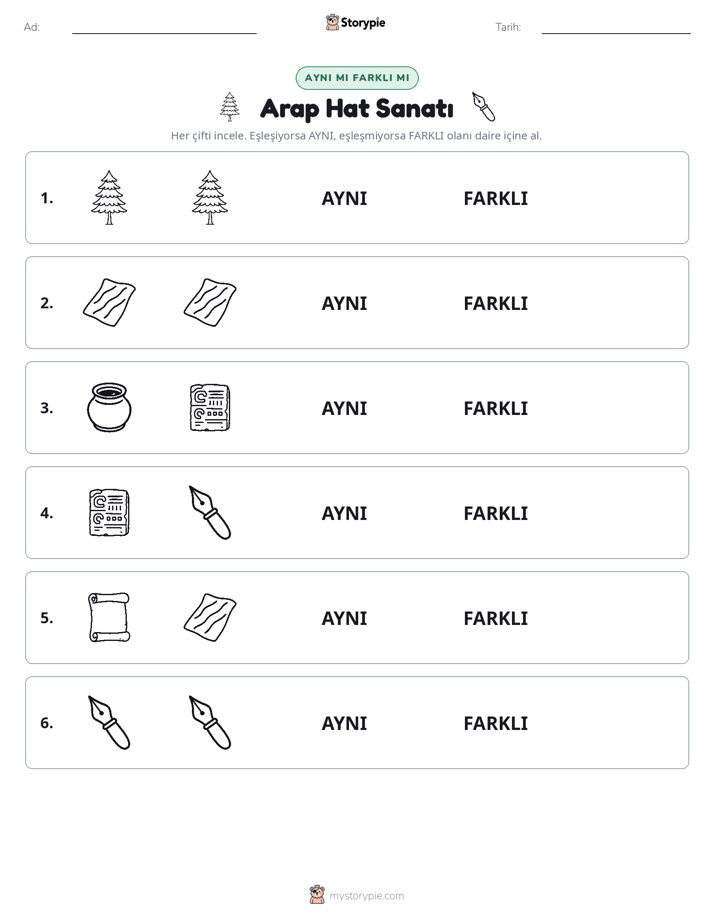 Aynı mı Farklı mı