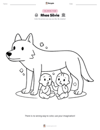 Rhea Silvia printable worksheet preview
