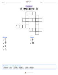 Rhea Silvia printable worksheet preview