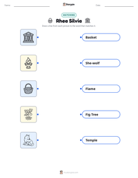 Rhea Silvia printable worksheet preview