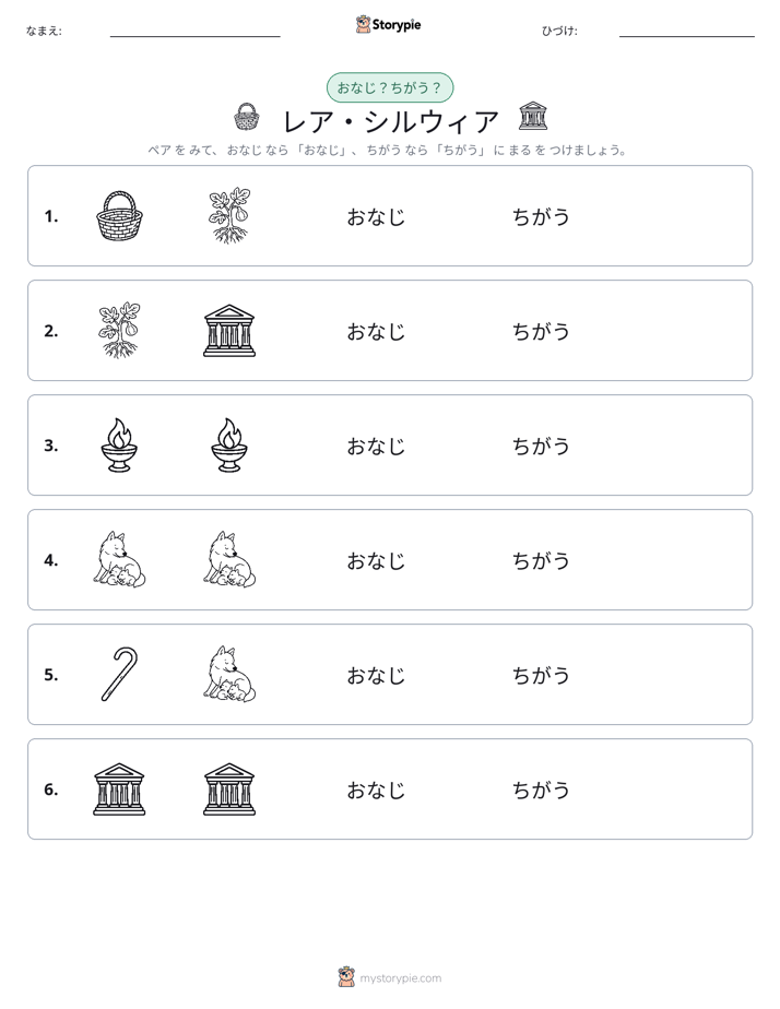 同じか違うか