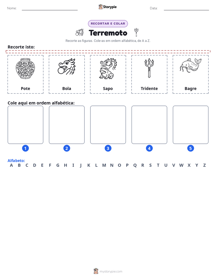 Recortar & Colar Alfabeto