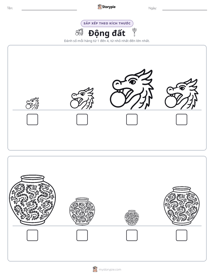 Thứ Tự Kích Thước