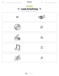 Louis Armstrong printable worksheet preview