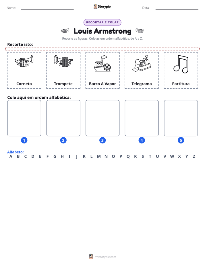 Recortar & Colar Alfabeto