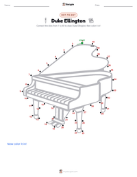 Duke Ellington printable worksheet preview