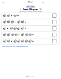 Duke Ellington printable worksheet preview