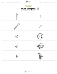 Duke Ellington printable worksheet preview