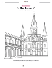 New Orleans yazdırılabilir çalışma sayfası önizlemesi