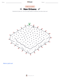 New Orleans druckbare Arbeitsblatt Vorschau