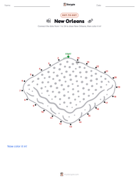 New Orleans printable worksheet preview