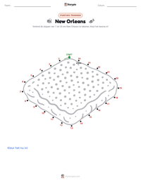 New Orleans afdrukbare werkblad voorbeeld