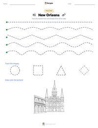New Orleans printable worksheet preview