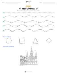 Anteprima della scheda stampabile di New Orleans