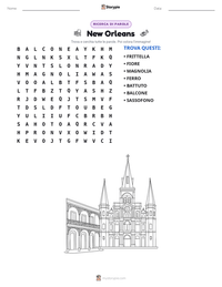 Anteprima della scheda stampabile di New Orleans