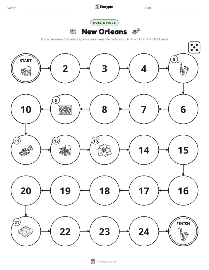 Roll & Move Game