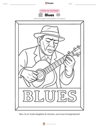 Anteprima della scheda stampabile di Blues