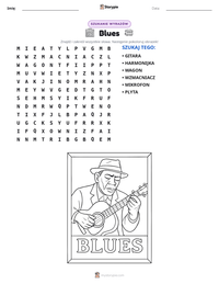 Podgląd drukowalnego arkusza ćwiczeń Blues