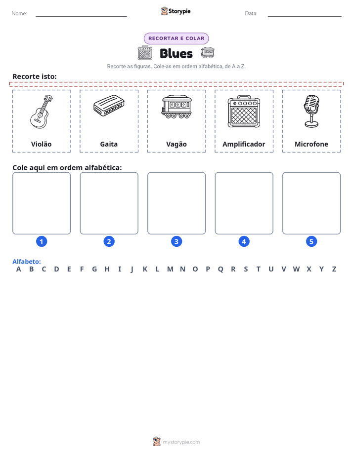 Recortar & Colar Alfabeto