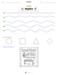 Ragtime printable worksheet preview