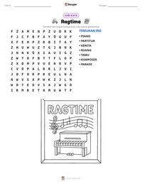 Prabaca lembar kerja cetak Ragtime