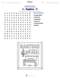 Anteprima della scheda stampabile di Ragtime