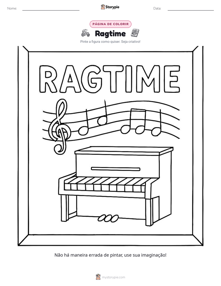 Página para colorir