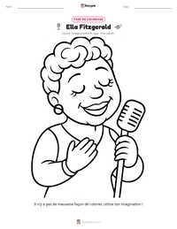 Aperçu de la feuille de travail imprimable Ella Fitzgerald