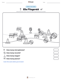 Ella Fitzgerald printable worksheet preview