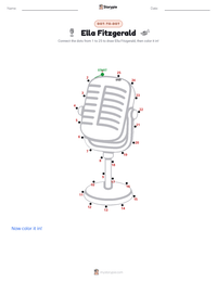 Ella Fitzgerald printable worksheet preview