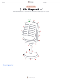 Prabaca lembar kerja cetak Ella Fitzgerald