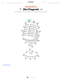 Ella Fitzgerald yazdırılabilir çalışma sayfası önizlemesi