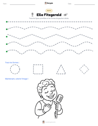 Aperçu de la feuille de travail imprimable Ella Fitzgerald
