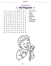 Aperçu de la feuille de travail imprimable Ella Fitzgerald