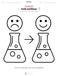 Acids and Bases printable worksheet preview