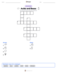 Acids and Bases printable worksheet preview