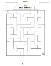 Acids and Bases printable worksheet preview