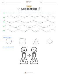 Acids and Bases printable worksheet preview