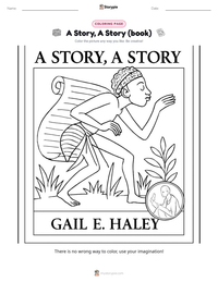 A Story, A Story (book) printable worksheet preview