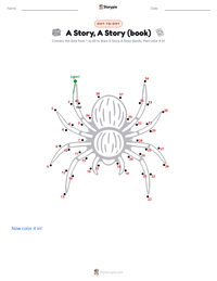 A Story, A Story (book) printable worksheet preview