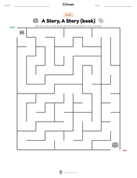 A Story, A Story (book) printable worksheet preview