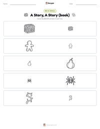 A Story, A Story (book) printable worksheet preview